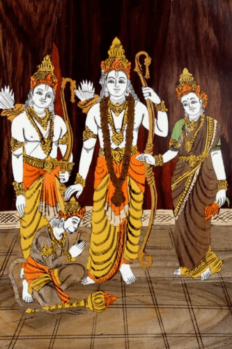 Mysore Rose Wood Inlay – Ram Darbhar (13*19) Inches